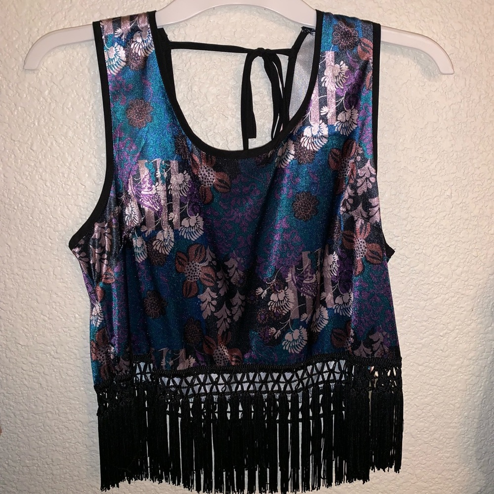 Beautiful velvet crop top